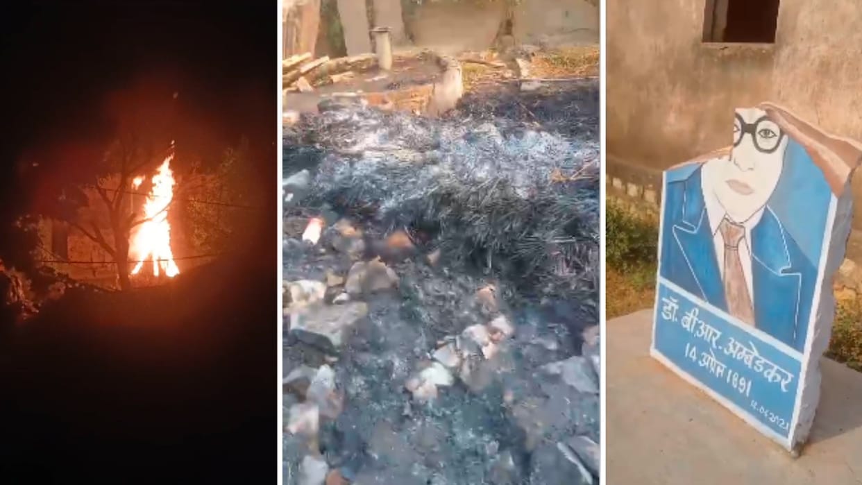 MP By Election: Ruckus after voting in Vijaypur, fire set in Dalit colony late night