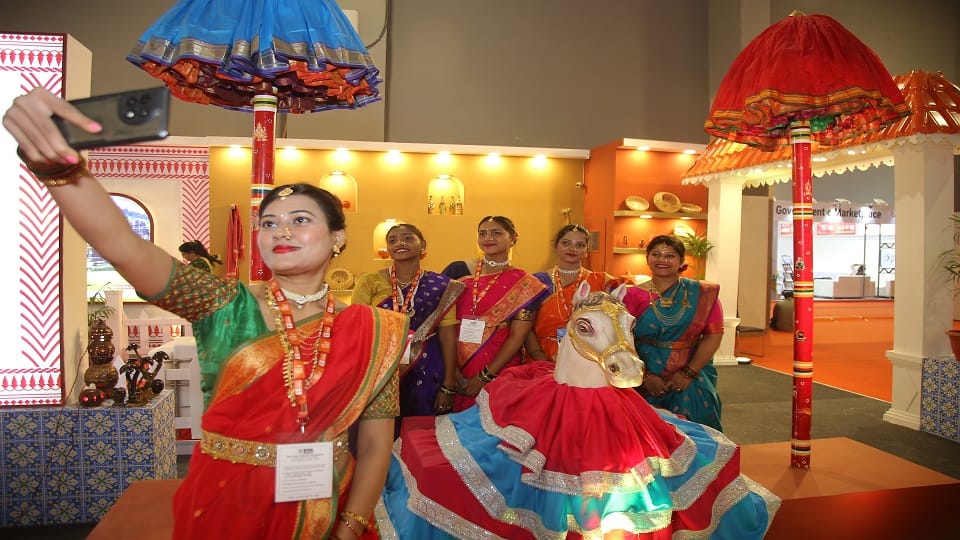 Trade Fair: International trade fair decorated in Bharat Pavilion