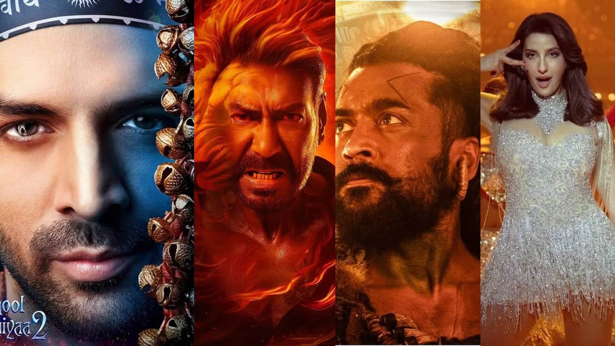 Box Office collection Know Kartik Aaryan Bhool Bhulaiyaa 3 Singham Again Kanguva Matka Total Earnings