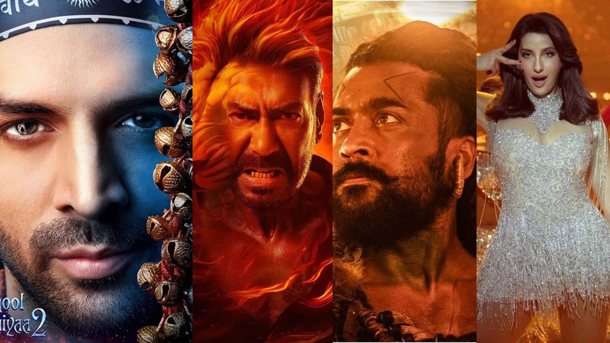 Box Office collection Know Kartik Aaryan Bhool Bhulaiyaa 3 Singham Again Kanguva Matka Total Earnings