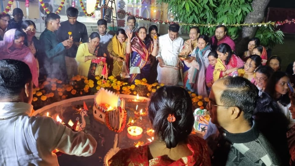 Boat worship on Kartik Purnima at Jagannath temple in Chandigarh