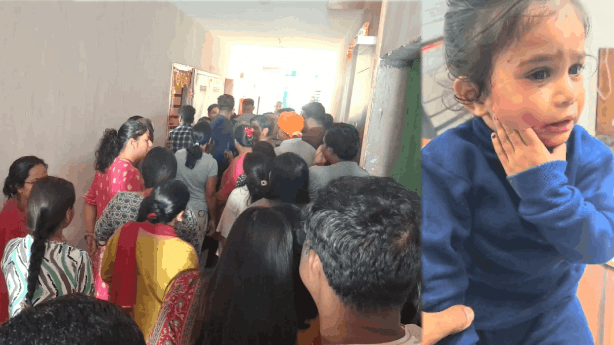pet dog mauled kids girl playing near a lift in Ghaziabad