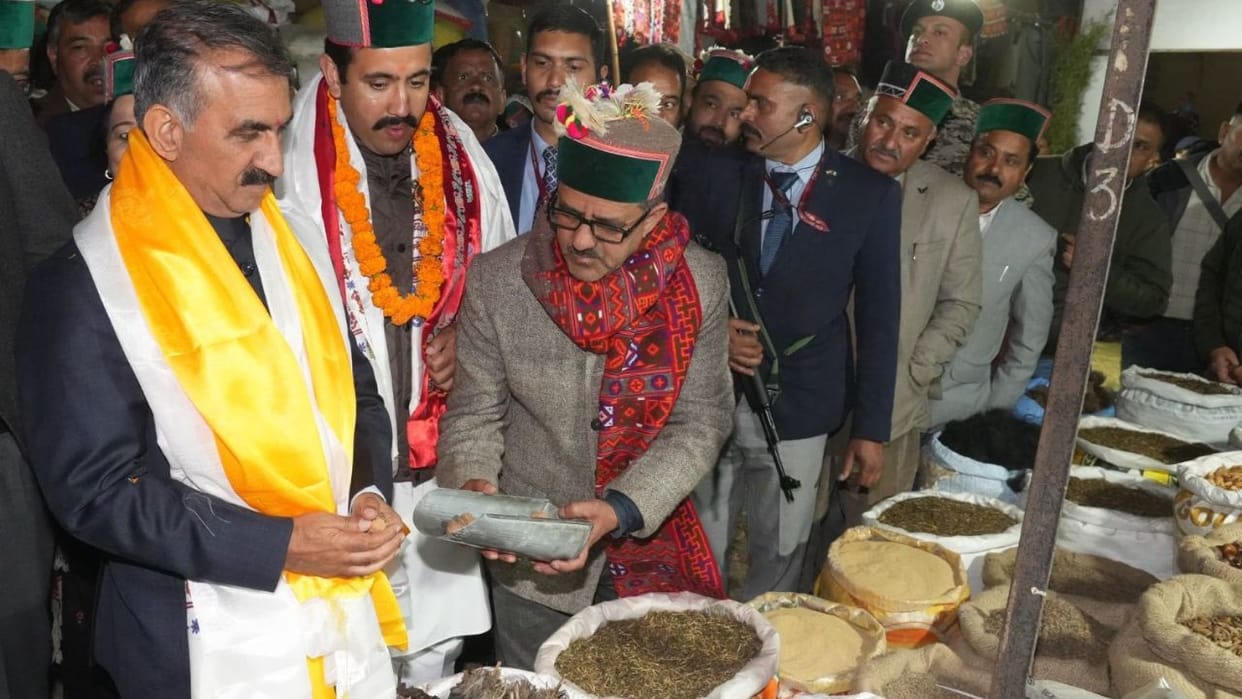 International Lavi Fair CM bought dohadu and walnuts inspected the exhibition stalls