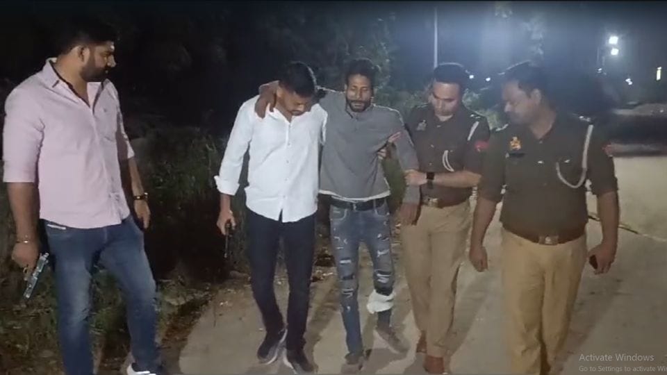 Police arrested two miscreants during an encounter in Noida