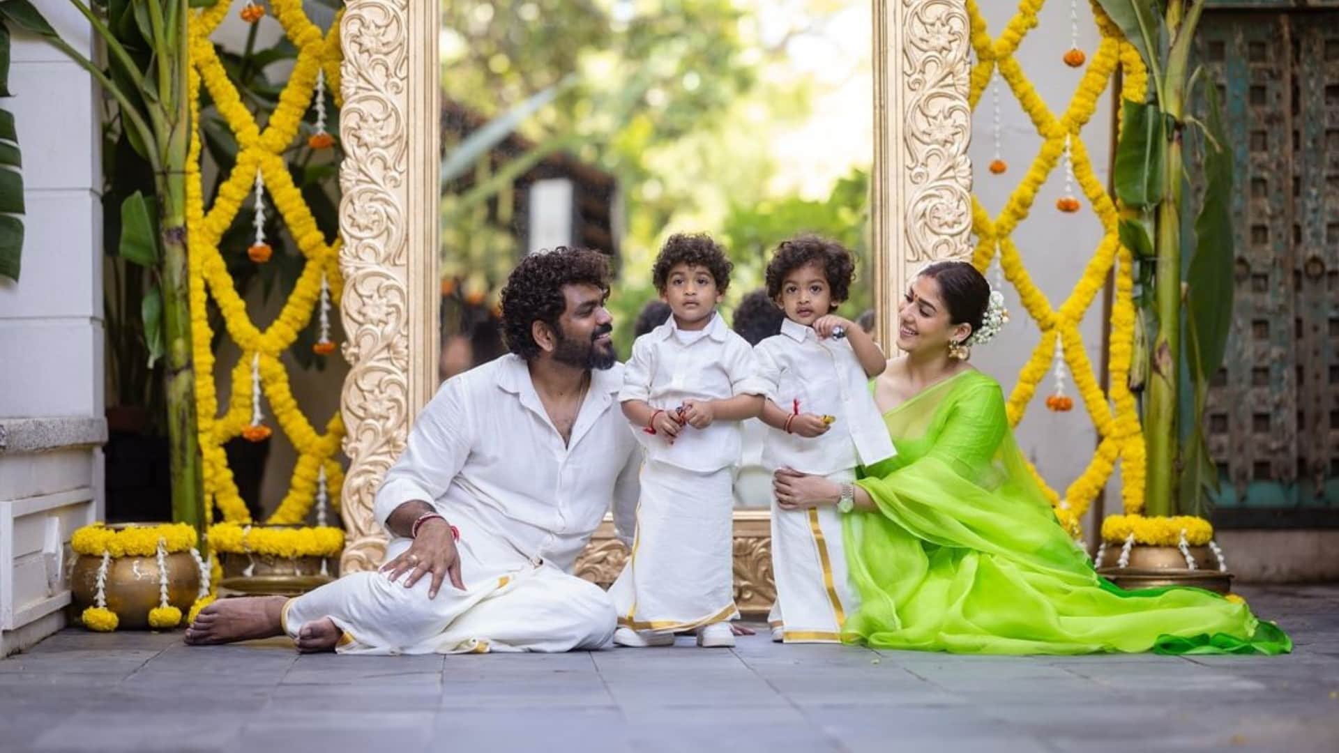 Nayanthara seen with husband Vignesh Shivan wished Children Day 2024 on social media