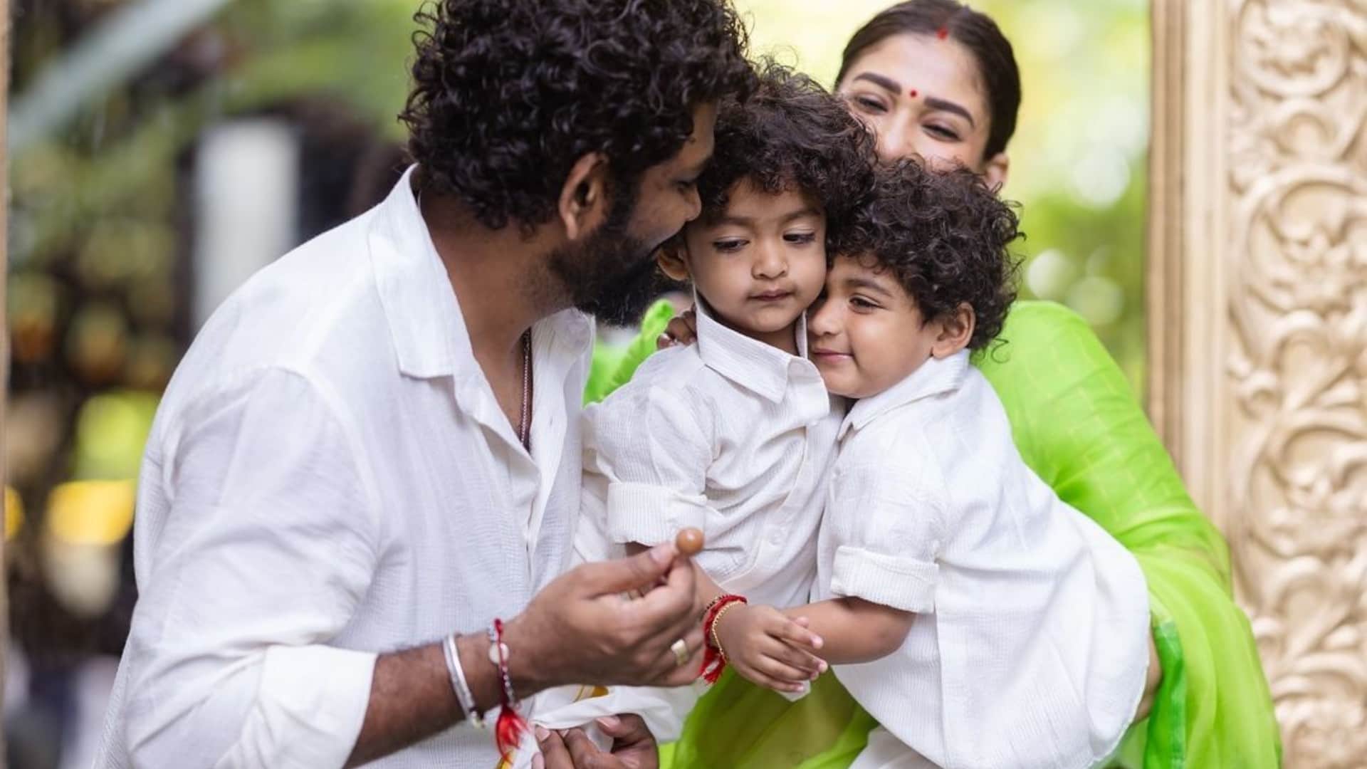 Nayanthara seen with husband Vignesh Shivan wished Children Day 2024 on social media
