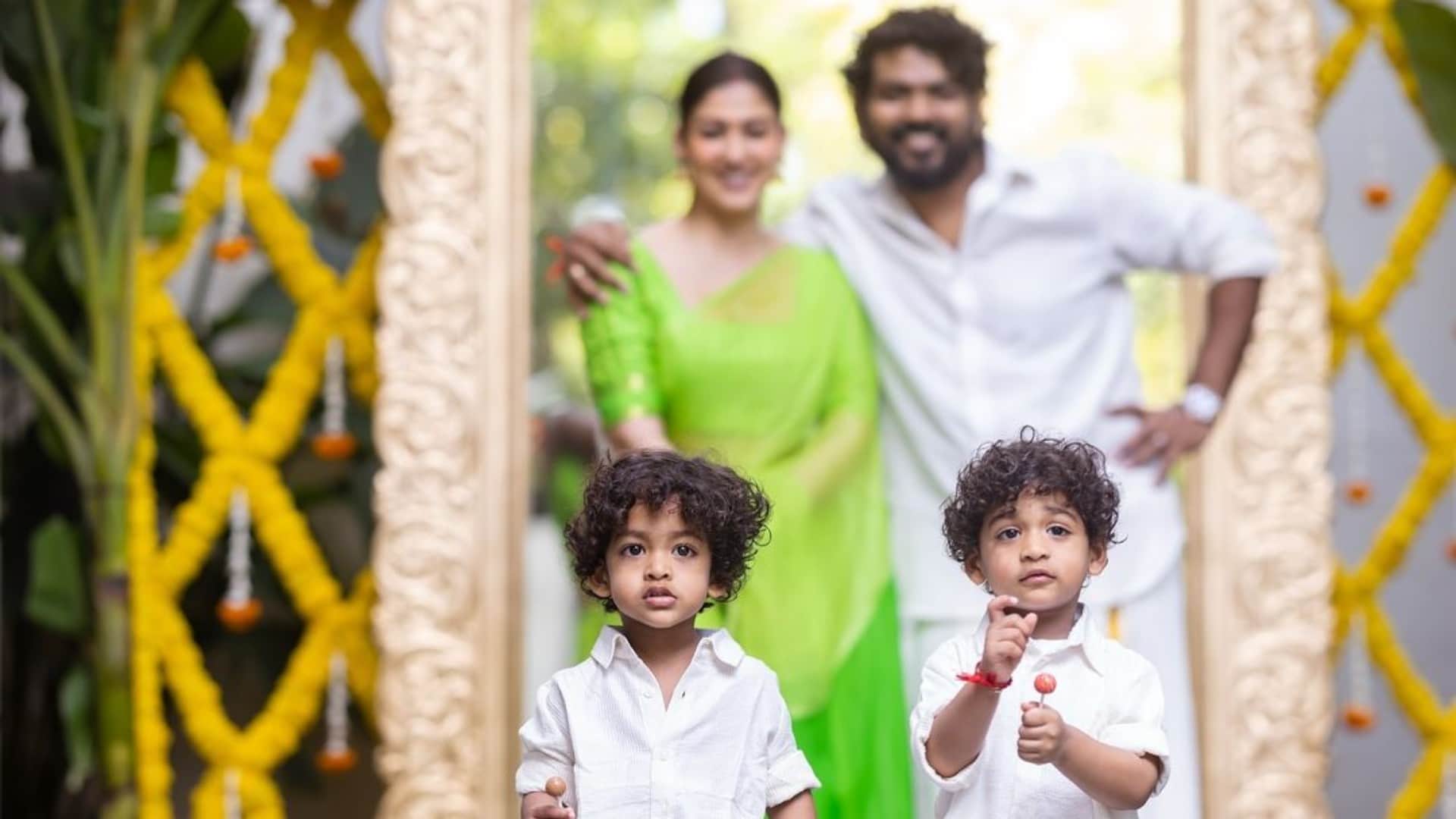 Nayanthara seen with husband Vignesh Shivan wished Children Day 2024 on social media