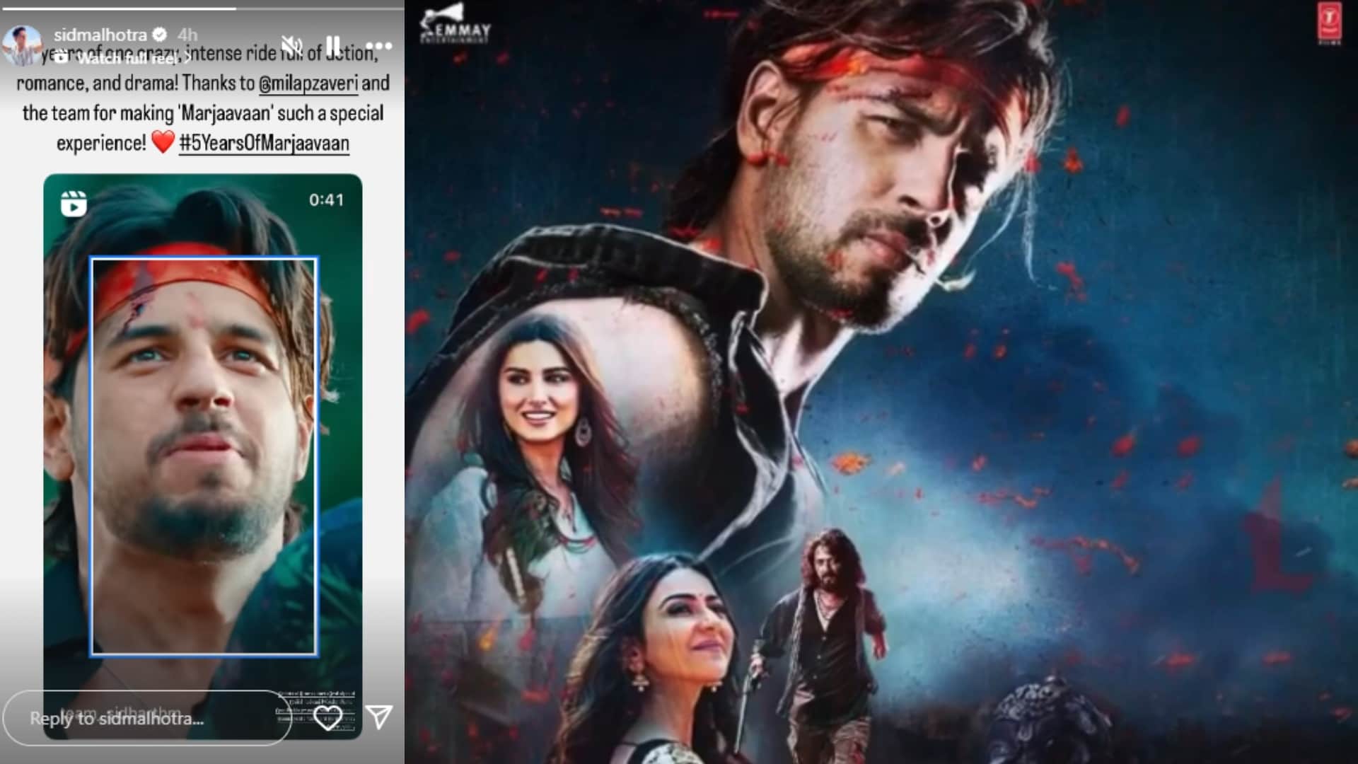 Vvan-Force of the Forest actor Sidharth Malhotra and Milap Zaveri shared post after 5 years of Marjaavaan
