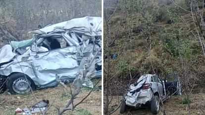 himachal News two people died car fell into ditch rohru at shimla hp