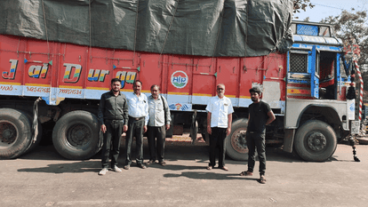 Trucks illegally transporting paddy seized team took action on instructions of collector