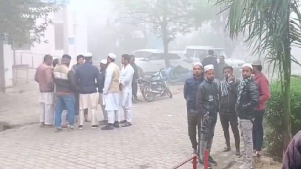 Bijnor Road accident Three wheeler collided with pole after collision with car in Bijnor