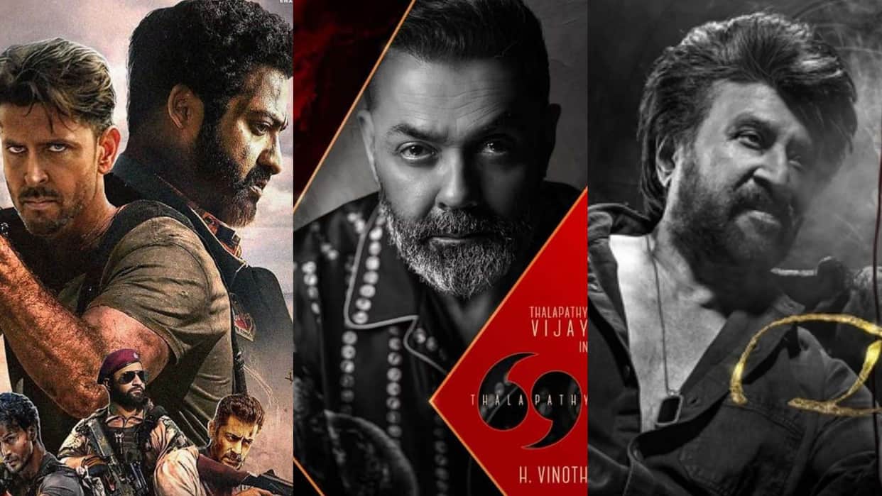 South Actor Pairs in Upcoming Movies War 2 Vrushabha KGF 3 Devara coolie thalapathy 69