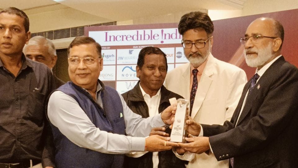 Chhattisgarh Tourism Board honored with Hospitality India Award