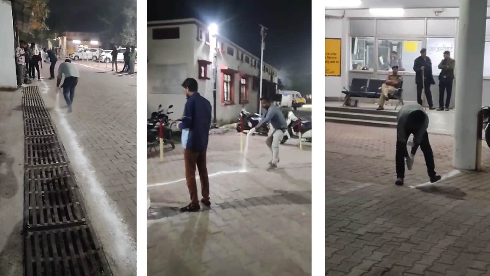 family members crying over death of newborns Jhansi Medical Administration busy applying lime to welcome Deput