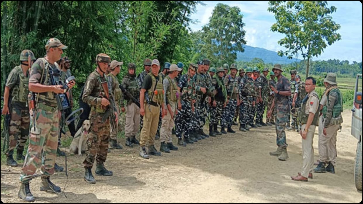 Family members of killed militants clash with police outside Silchar Medical College