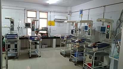 Hamirpur: District hospital's plight, water dripping from SNCU ward's AC, wires lying open