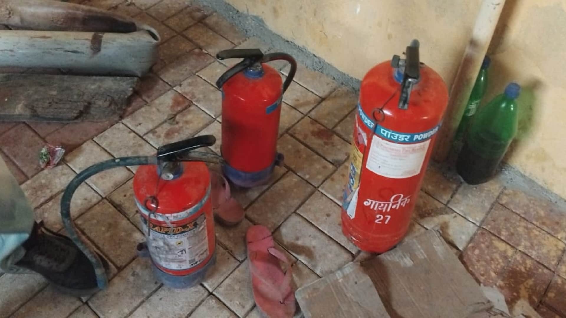 Jhansi Medical College Fire Fire extinguisher cylinders were expired for many years