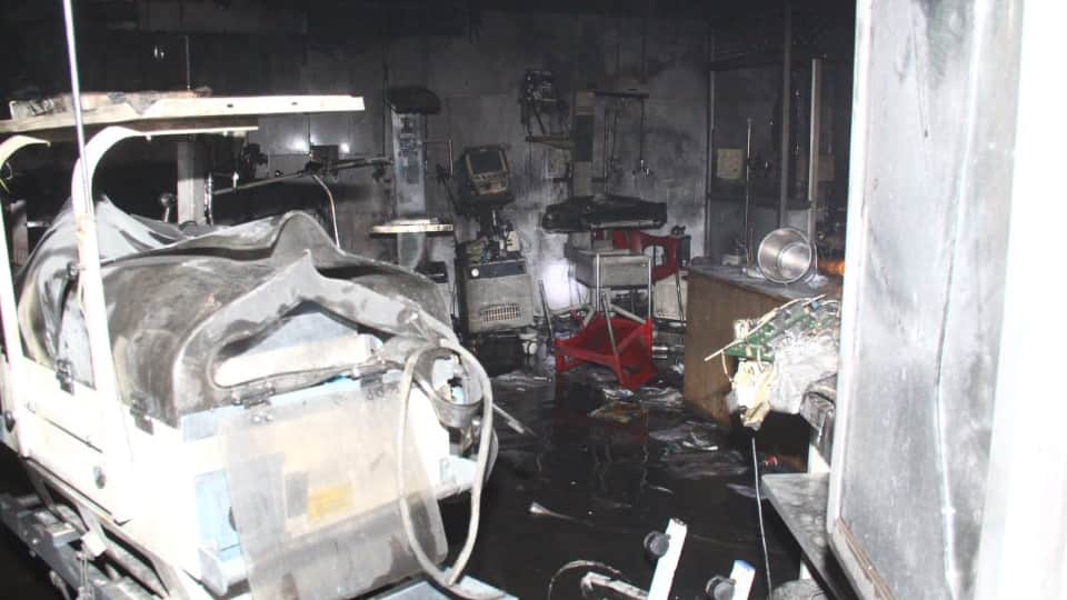 Jhansi Medical College Fire woman could not find her child After fire another newborn life saved