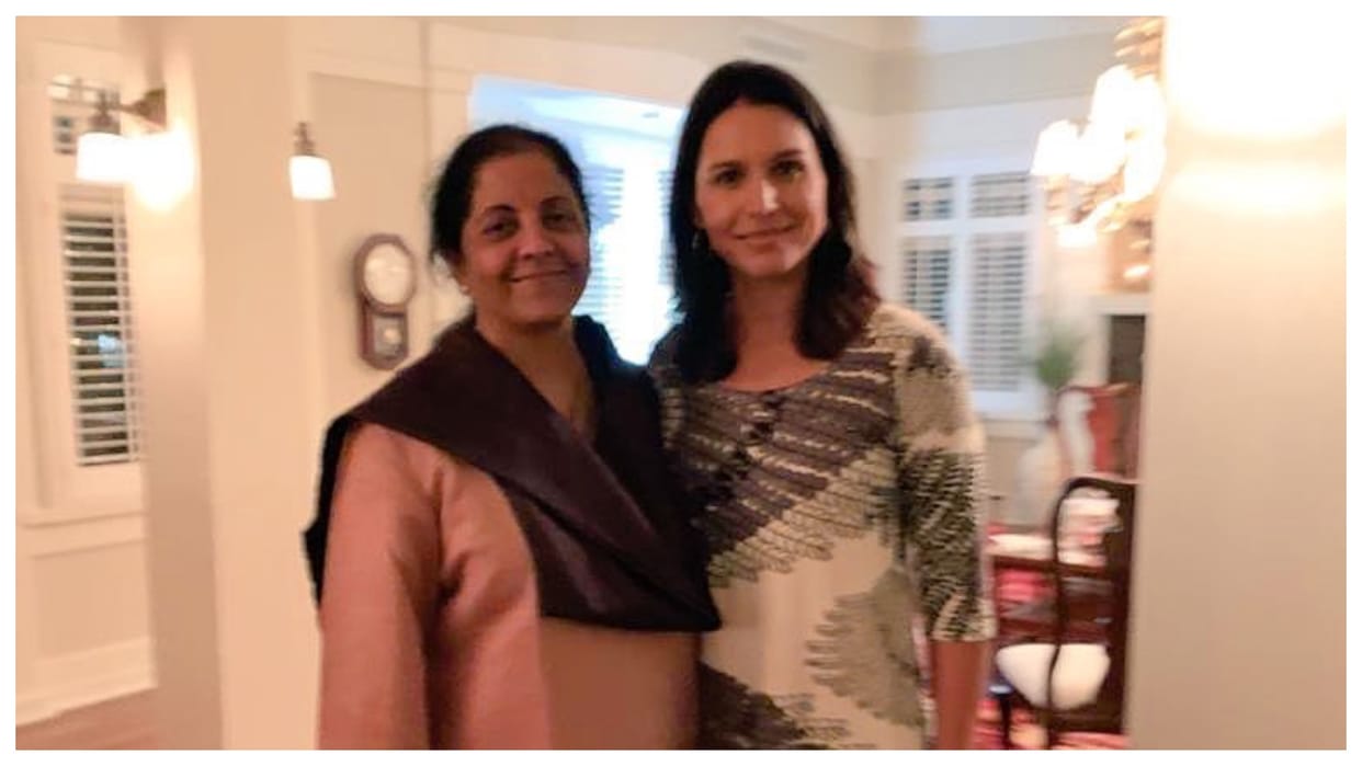 nirmala sitharaman congratulate tulsi gabbard on appointment as usa director of national intelligence donald t