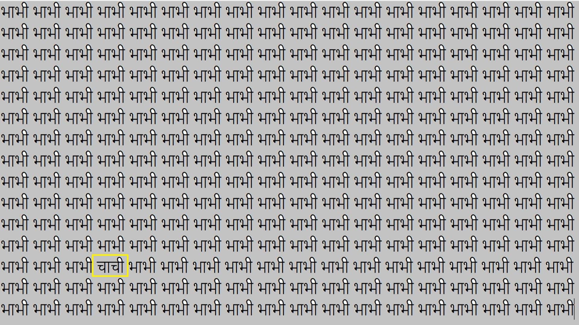 Optical Illusion For Iq Test, Quiz Game Can You Find Chachi in 12 Secodns Viral Brain Test