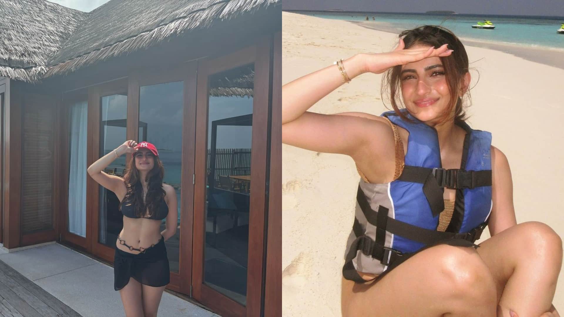 Ibrahim Ali khan Palak Tiwari dating news on Social Media by Fans Both shared pictures from Maldives