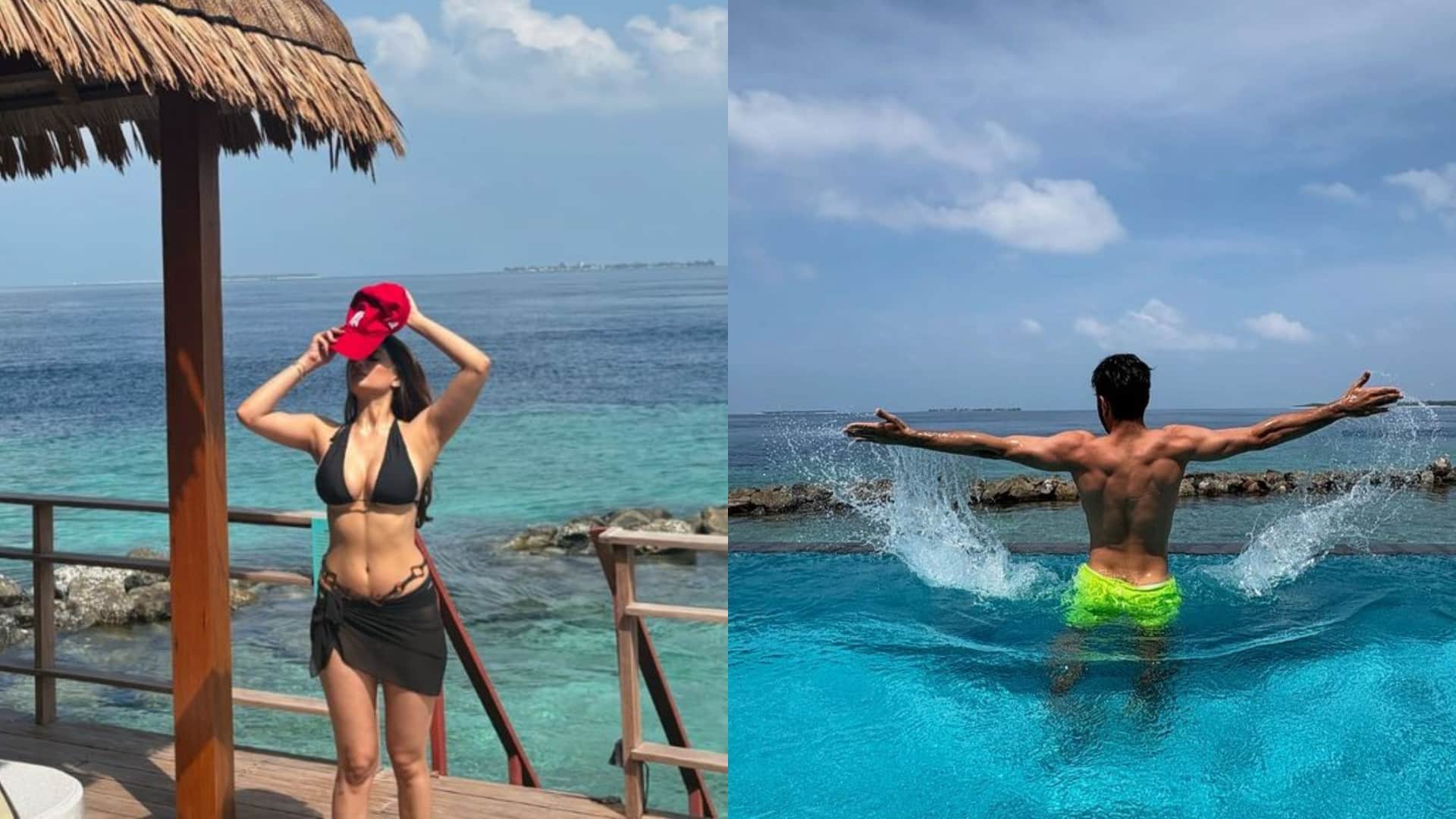 Ibrahim Ali khan Palak Tiwari dating news on Social Media by Fans Both shared pictures from Maldives