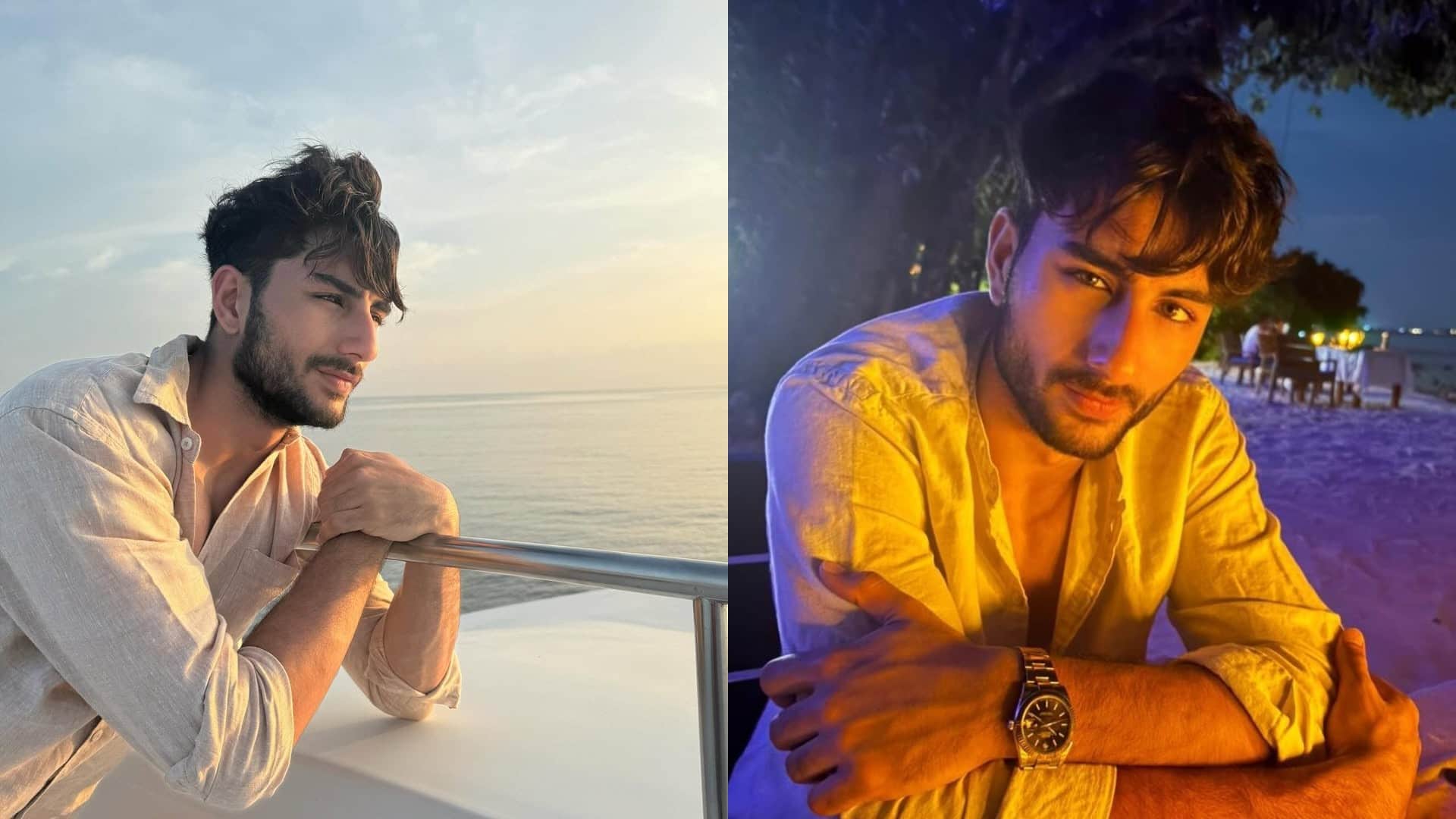 Ibrahim Ali khan Palak Tiwari dating news on Social Media by Fans Both shared pictures from Maldives