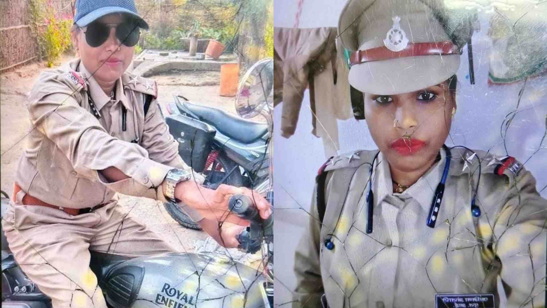 पुलिस की गिरफ्त में आरोपी युवती।