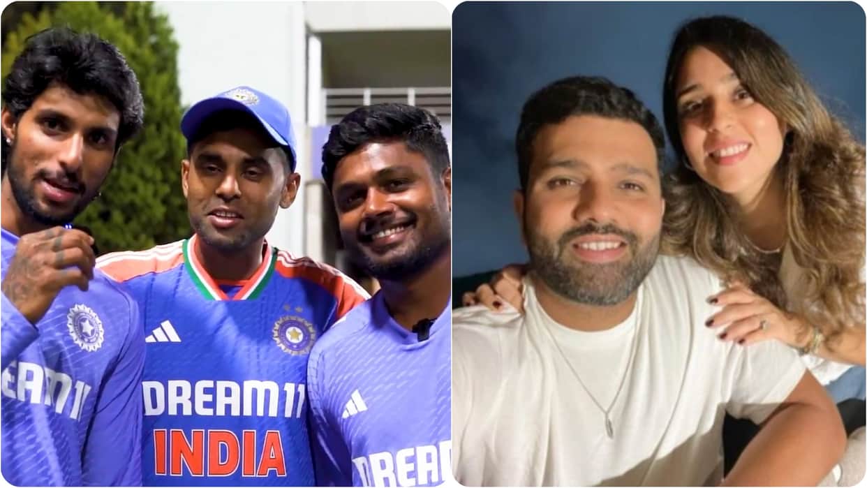 Tilak Varma, Sanju Samson and Suryakumar Yadav shared a special message for Rohit Sharma who became father