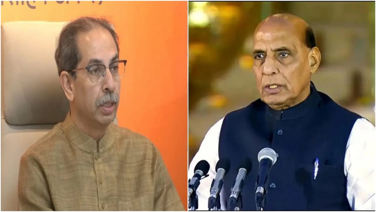 maharashtra-election-2024 Rajnath Singh attacked Uddhav Thackeray, said- he kept principles aside for power