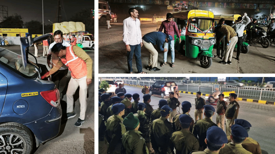 indore news drink and drive crime police combing operation gasht night