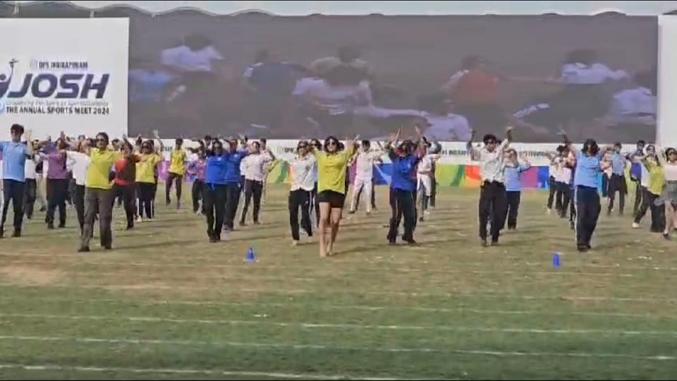 DPS Indirapuram's sports festival Josh started with a colourful start in Noida