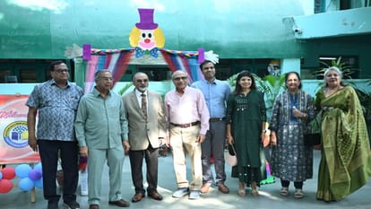 Patanjali School: Children gave a captivating and colorful presentation in the annual function
