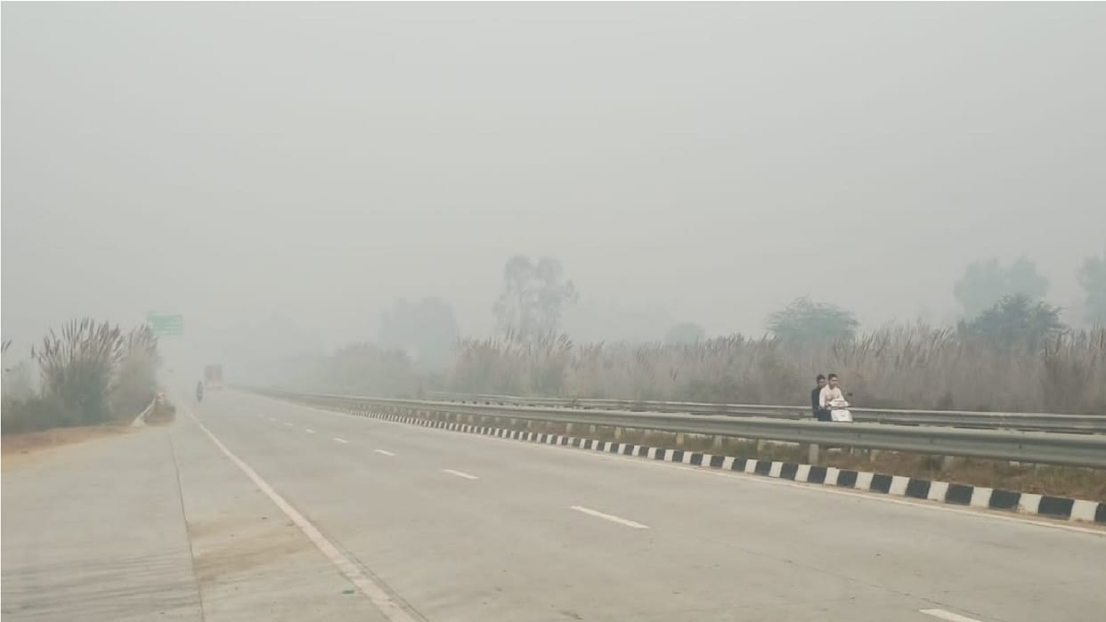 air become suffocating, smog is spreading; people in Sonipat have trouble breathing in morning
