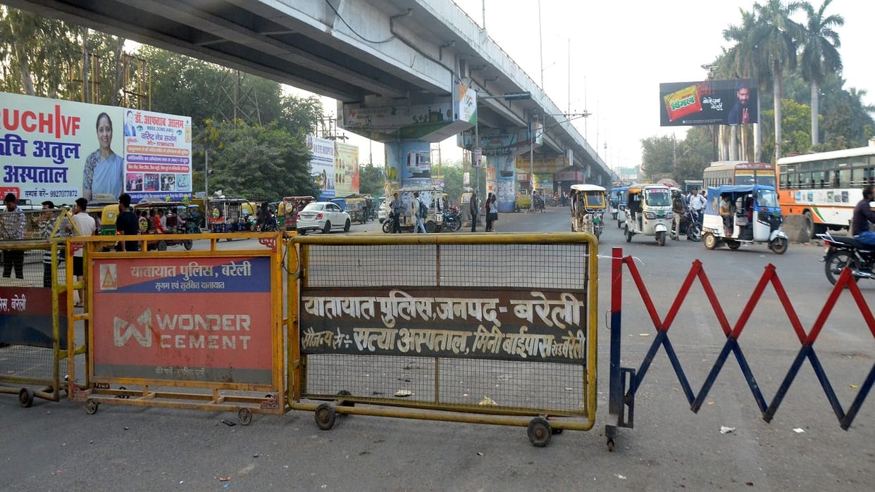 Bareilly traffic police changed the system at many intersections
