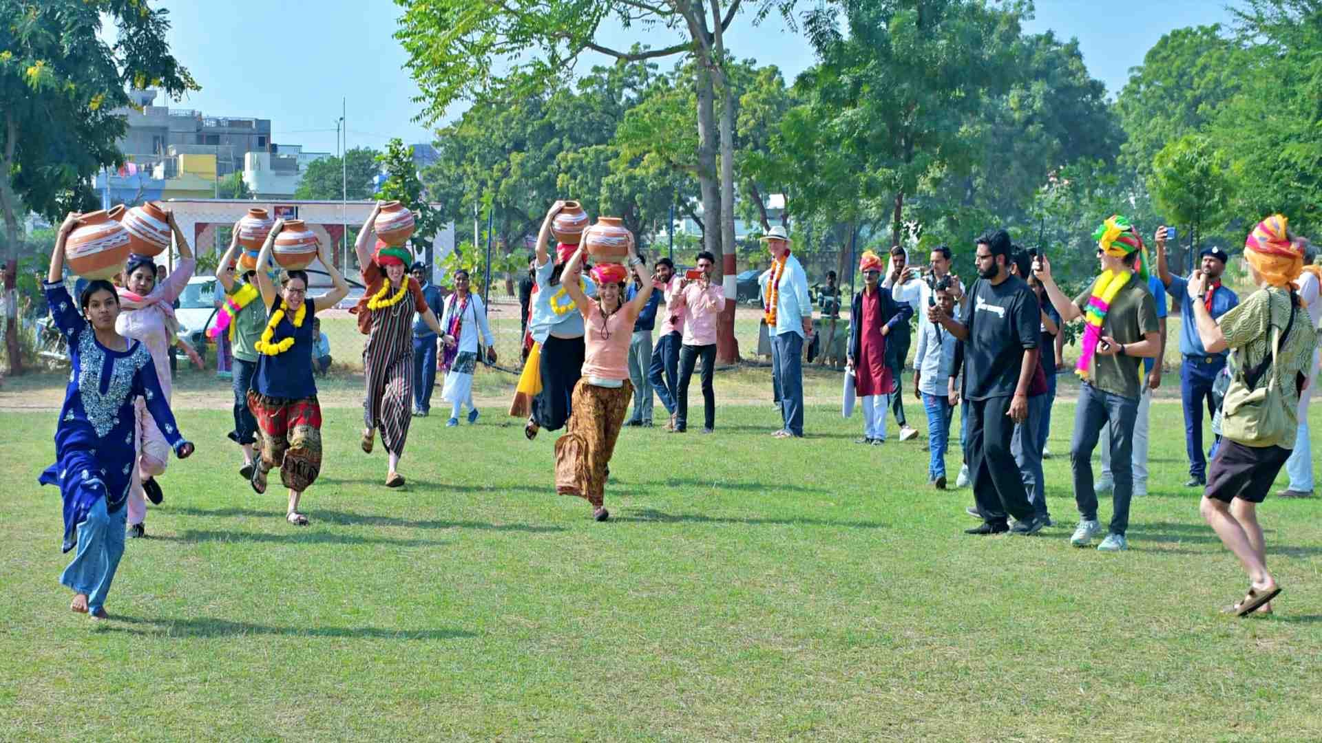 Bundi Festival: Bundi Festival painted in folk colours, cultural splendor of Bundi visible
