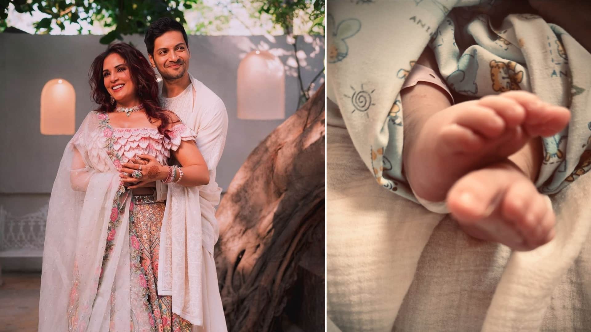 Richa Chadha share first cute video of daughter Zuneyra enjoying tummy time best collab with husband Ali Fazal