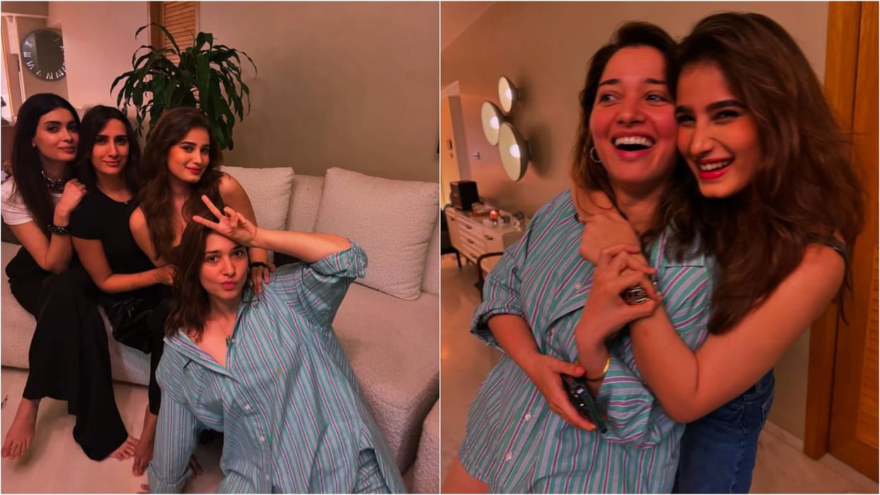 Sikandar ka Muqaddar star Tamannaah Bhatia host party on weekend with girl gang Rasha Thadani Diana joins