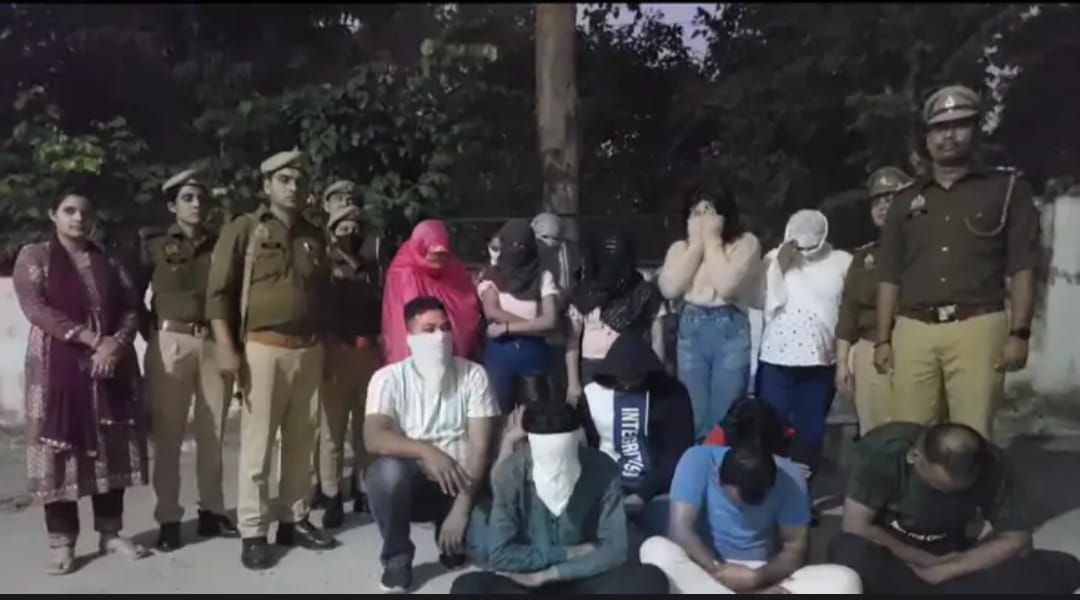 Meerut: Prostitution racket exposed, 7men and 9 women found in objectionable condition