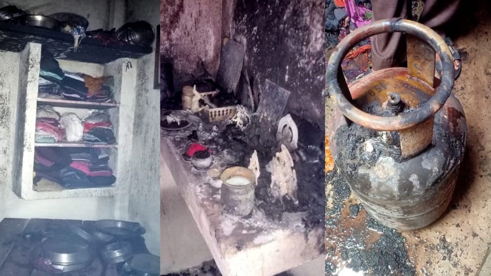 Wedding items burnt due to house fire