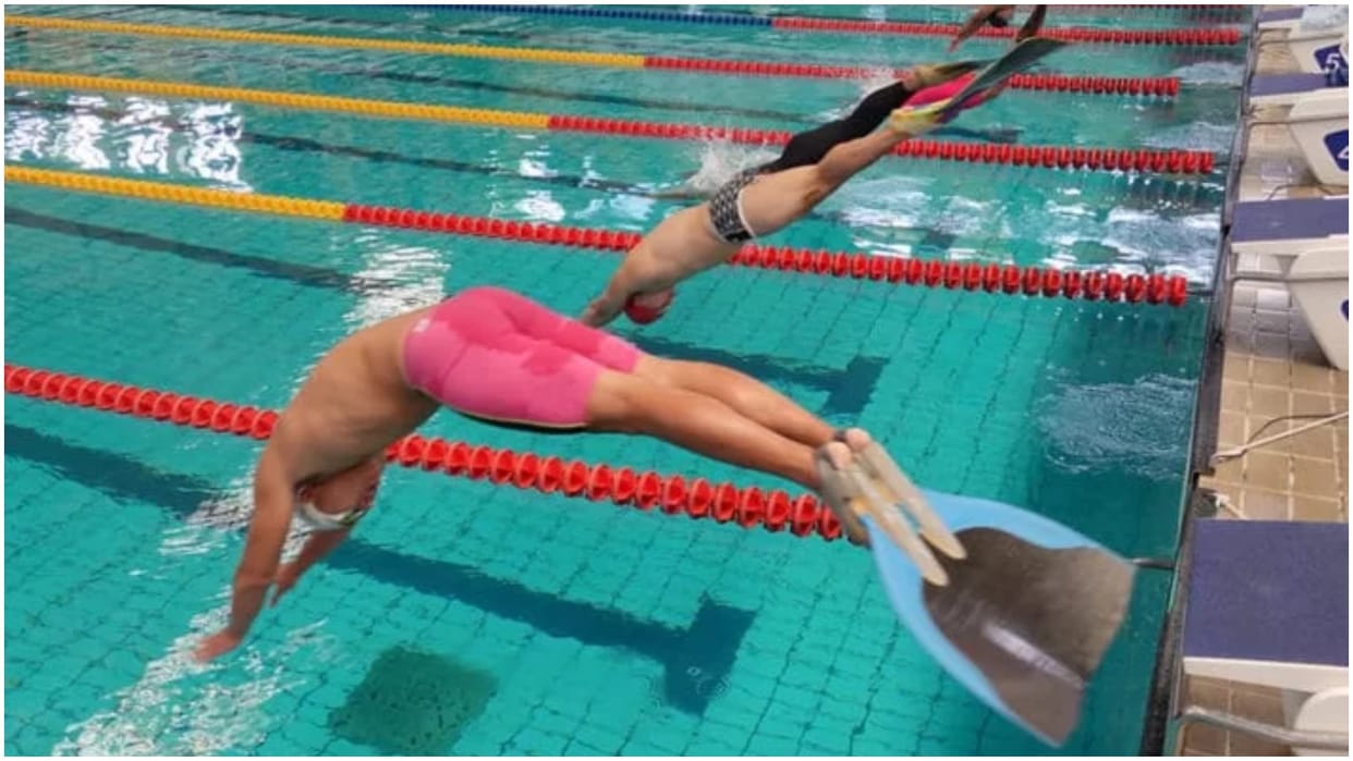 Finswimming: West Bengal won the team championship in national finswimming, Uttarakhand stood third