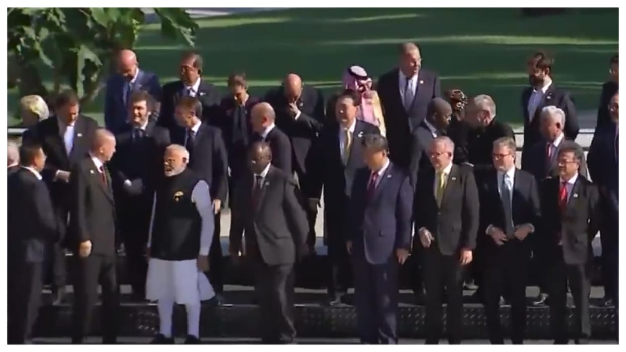 usa president joe biden out of world leaders picture in g20 summit brazil is donald trump reason