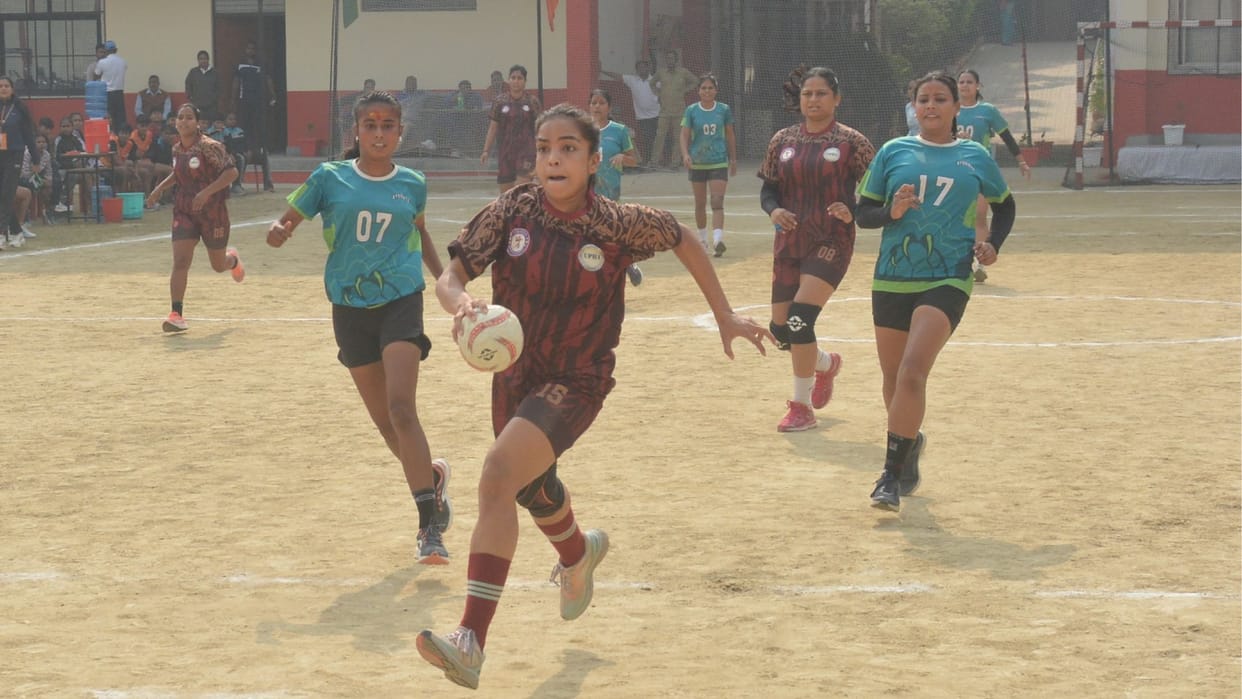 Naina who played two national and six regional matches scored 8 goals in one day to help Varanasi win