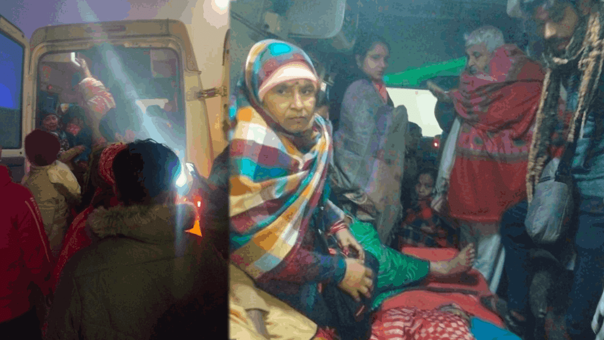 Accident on Eastern Peripheral Due to dense fog uncontrolled bus collided with a truck