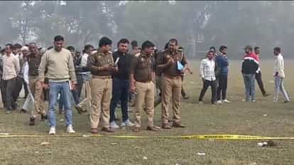 Bloodied body of a youth found in a playground he was murdered by smashing his head investigation begins