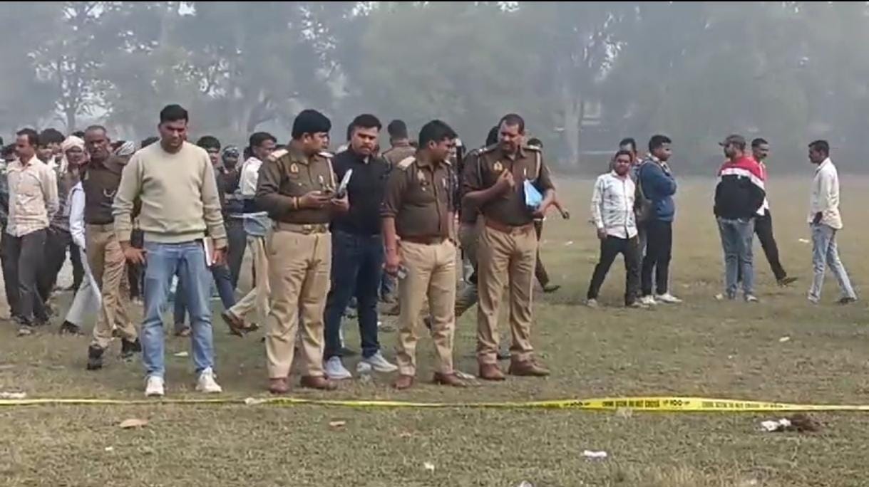 Bloodied body of a youth found in a playground he was murdered by smashing his head investigation begins