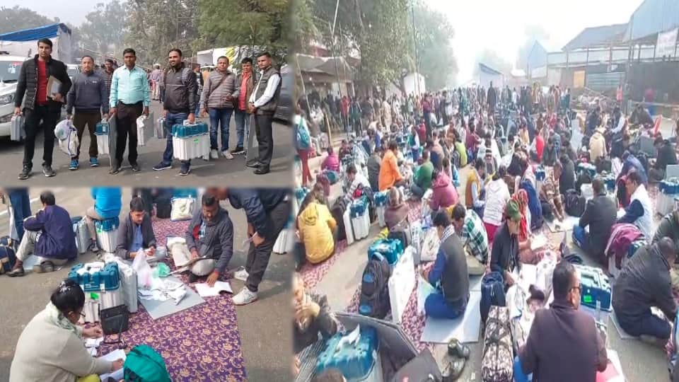 Meerapur By Election: Voting tomorrow, Polling parties leave for polling boths
