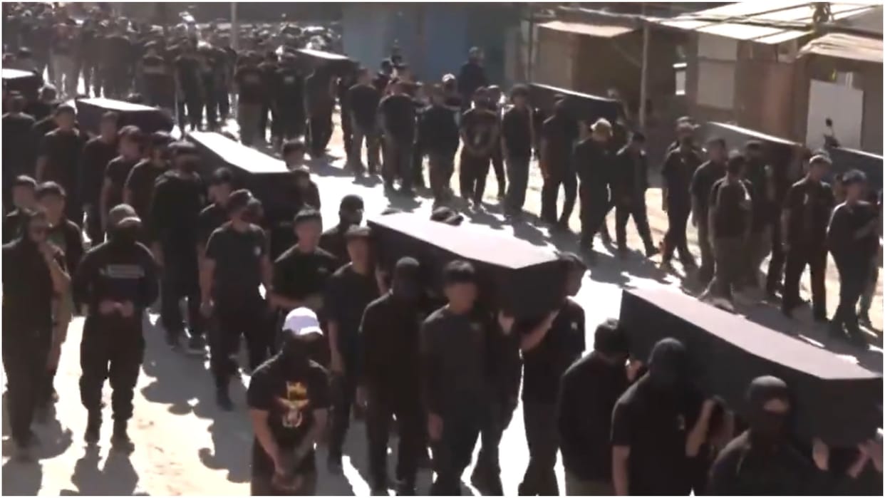 Protest against AFSPA in Manipur, social organizations took out procession amid curfew, stopped by police