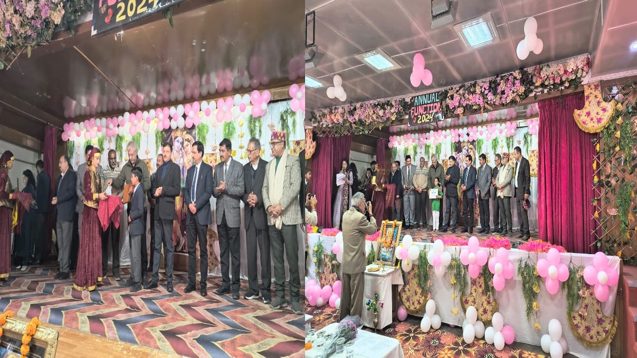 MLA Harish Janartha honored the students in the annual function of SD School Shimla