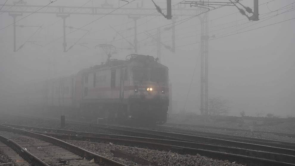 Fog slowed down speed of railways not only passenger 25 trains including express and superfast trains are late